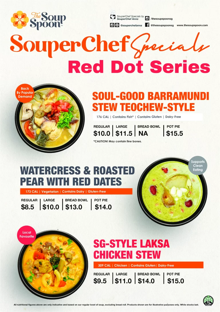 Soup Spoon Singapore Menu with prices