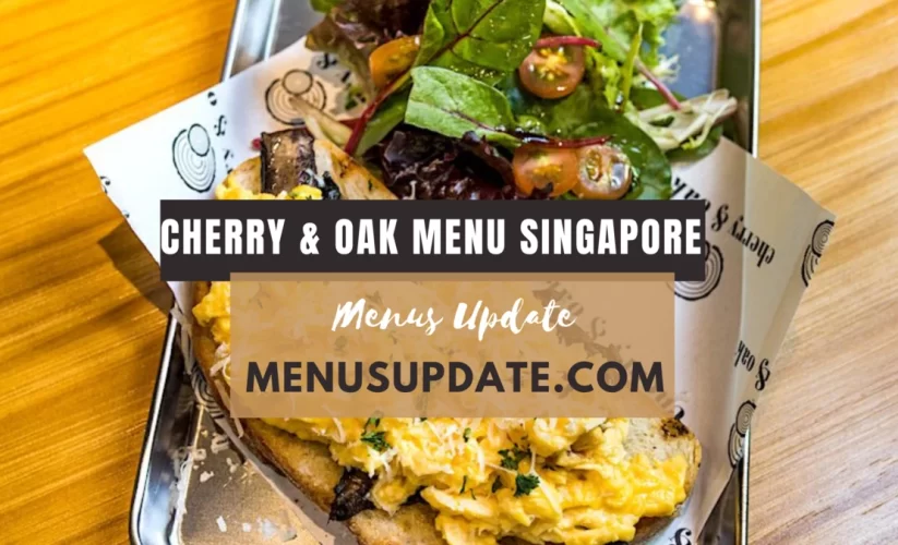 Cherry & Oak menu