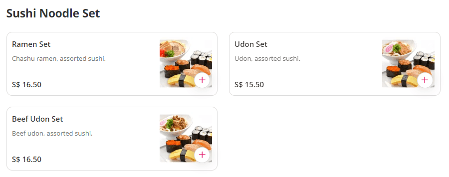 Go Sushi Noodle Set