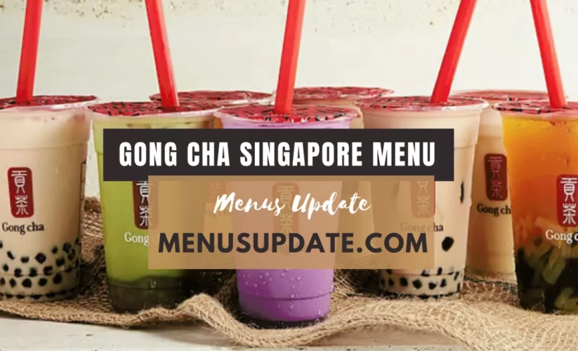 Gong Cha Singapore Menu