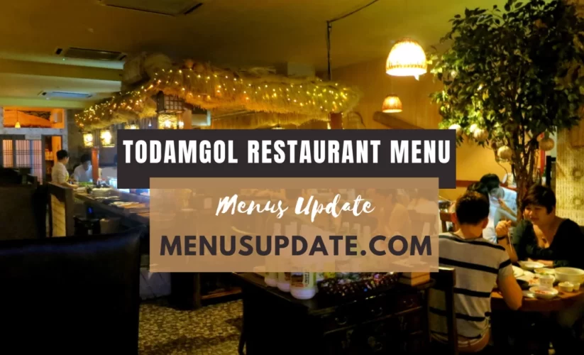 Todamgol Restaurant Menu