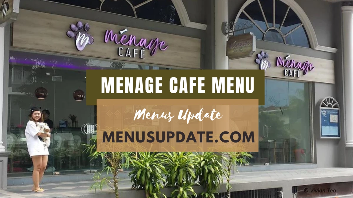 Menage Cafe Menu Dog-friendly Cafe in Singapore Prices 2024
